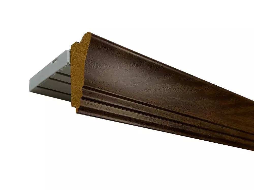 Прямой багетный карниз "Авилла" Ольха