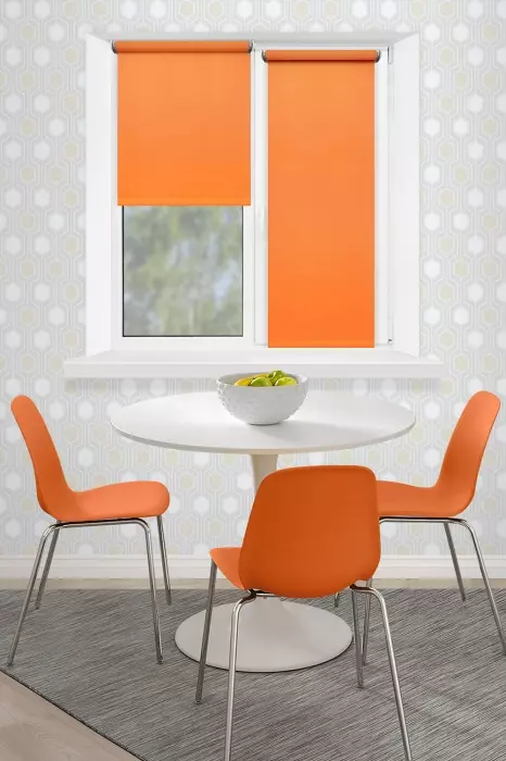 Рулонная штора "Крокус" Оранжевый 5