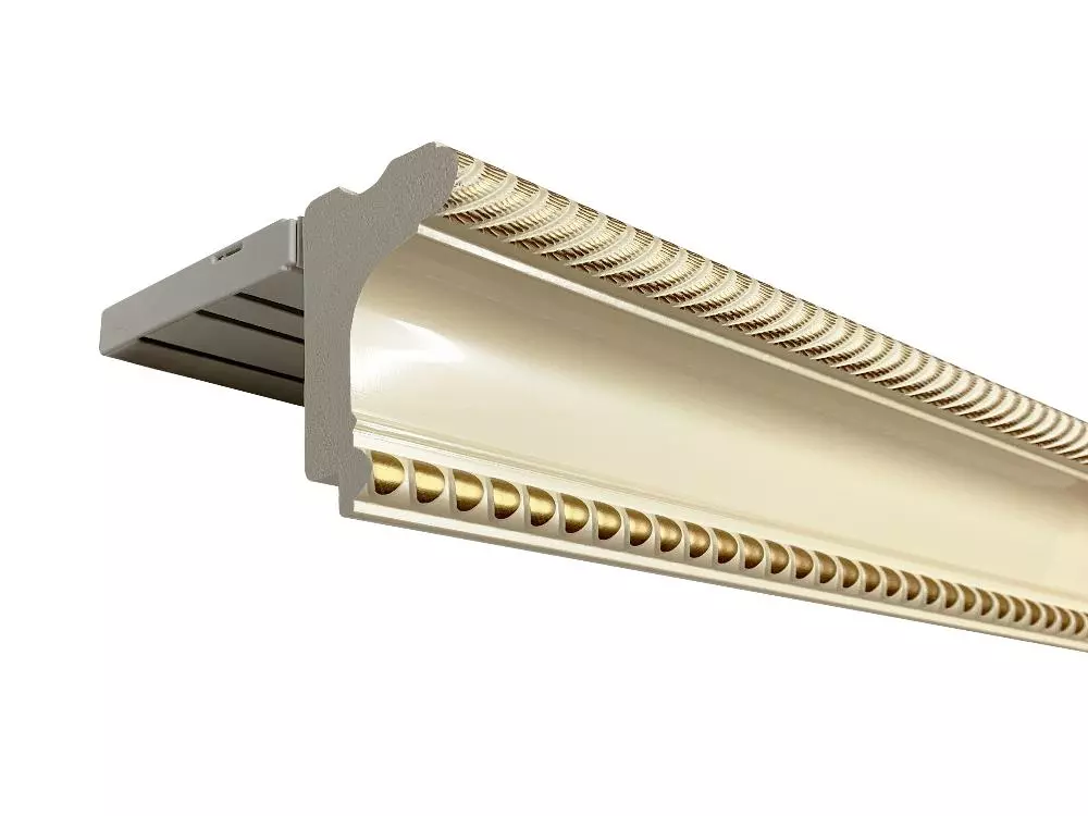 Прямой багетный карниз "Артис" Перламутр